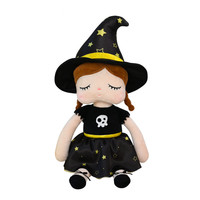 Poupée personnalisée 2024 nouveau Halloween citrouille sorcière peluche Figure jouets Kawaii SoftToys personnalisé peluche poupée jouets en peluche