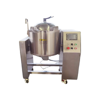 Mélangeur de sauce alimentaire, machine à bouilloire, chauffage à induction et à gaz, mélangeur planétaire basculant industriel, cuiseur à bouilloire à enveloppe