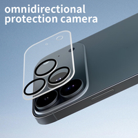 Protecteur d'objectif de caméra HD pour téléphone portable 17/16/15/14/13 Pro Max Plus, verre trempé ultra-fin 9H, compatibilité GPS 3D