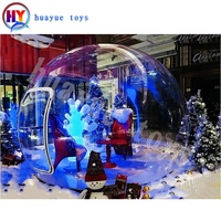 Tente de noël gonflable à 360 degrés, extérieur, Igloo, jardin, Lodge, hôtels, abri, transparent, bulle publicitaire, dôme
