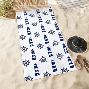 Toalla de playa Lighthouse Rudder, toalla de baño de microfibra de secado rápido personalizada, accesorios de baño, toallas de ducha para sauna, gimnasio, <span class=keywords><strong>hotel</strong></span> - Product Image 2