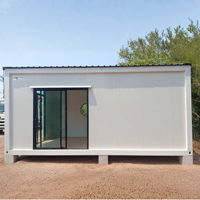 Cabine modulaire préfabriquée de haute qualité de 20 pieds, maison miniature, bureau, conteneur prêt à être expédié, fabriqué avec des panneaux sandwich en acier