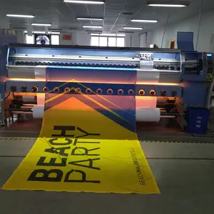 Reklam için özel dijital mürekkep püskürtmeli baskı 270Gsm Polyester kumaş örgü afiş