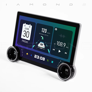 Reproductor de DVD para Auto Barfond Diamond 2K Android 13 <span class=keywords><strong>con</strong></span> Pantalla, Radio DSP RDS, Video para Auto de 11.5 Pulgadas, Plateado, Amplificadores para Auto <span class=keywords><strong>con</strong></span> 6 Canales y DSP para Tablero - Product Image 1