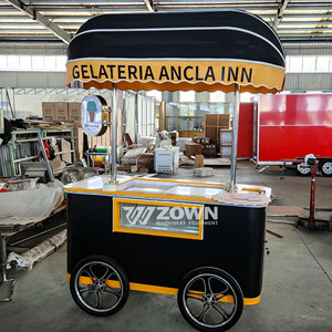 Mini Outdoor Service Cart Towable Mobile Food Truck for Coffee & Ice Cream Catering Full Kitchen Equipment Included - Product Image 3