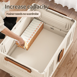 Nhiều Lớp Di Chuyển Nhựa Lưu Trữ Tủ Hình Chữ Nhật Dày Chống Bụi Gấp Ngăn Kéo Cho Nhà Văn Phòng Quần Áo Đồ Chơi Lưu Trữ Hộp - Product Image 3