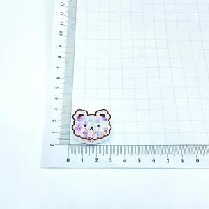 Commercio all'ingrosso acrilico Charms Shaker Kitty coniglietto <span class=keywords><strong>orso</strong></span> fiore rana anguria paillettes decorazione - Product Image 3