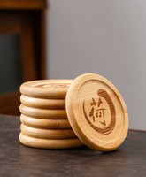 Sous-verres en bambou originaux, motif végétal des vertus chinoises traditionnelles, vente en gros en vrac pour la revente transfrontalière
