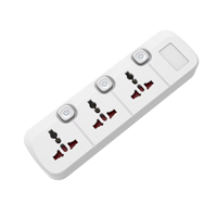 Stop Kontak Ekstensi EU/UK Harga Pabrik OEM Berkualitas Tinggi dengan Saklar Independen, Proteksi Lonjakan Arus, dan 3 Port USB Tipe-C Tembaga