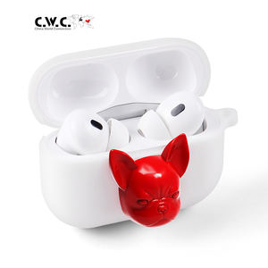 Funda de silicona para auriculares <span class=keywords><strong>Airpods</strong></span> <span class=keywords><strong>Pro</strong></span> 3, diseño <span class=keywords><strong>Original</strong></span> personalizado, dibujos animados, Bulldog 3D, novedad - Product Image 1