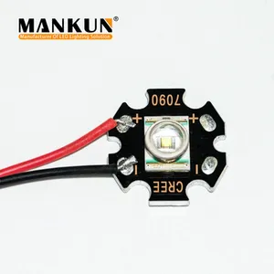 Mankun smd7090 3mil alüminyum dalgıç feneri siyah lehim maskesi led yıldız kurulu pcb