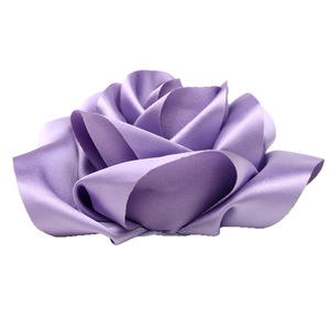 Broche de Flor de Cetim Vintage Feito à Mão 11cm Rosa Grande de Luxo em Tecido Acessório de Lapela para Casaco e Presilha de Cabelo para Mulheres - Product Image 6