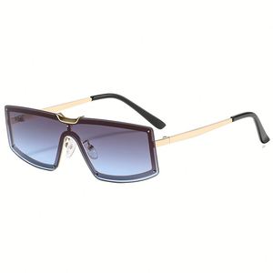 Lunettes de soleil rétro tendance 2025 personnalisables avec logo, monture métallique carrée, style punk, protection UV400, sans monture, œil de chat, pour hommes et femmes - Product Image 3