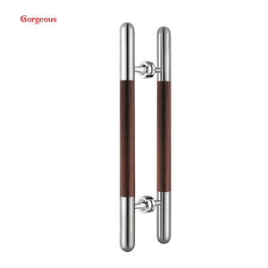 Tay nắm cửa gỗ tròn lớn 600mm mạ vàng hồng, tay nắm kính, tay nắm gỗ - Product Image 6