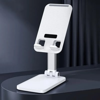 Support de tablette pliable en ABS et alliage d'aluminium, réglable en hauteur, support de téléphone flexible, léger, portable, pour toutes les marques, utilisation sur bureau
