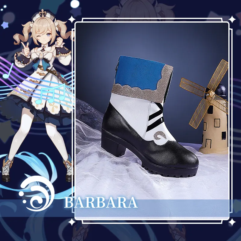Ботинки Genshin Impact «Барбара», обувь для косплея по индивидуальному заказу