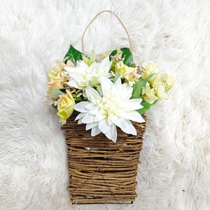 Cesta de flores para decoração de casa, novidade de produtos para portas e corredores, cestas de flores pequenas de margaridas brancas, simulação de primavera 2024, novidade - Product Image 3