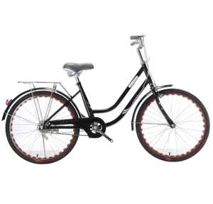 Nouveau vélo de ville classique à une vitesse de 26 pouces de haute qualité pour femmes et enfants, en acier au carbone, avec freins à disque - Product Image 6