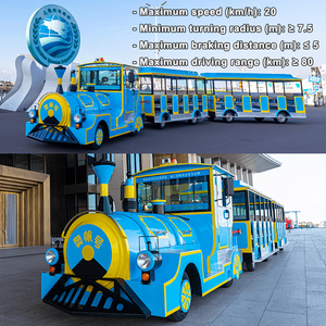Tren Eléctrico sin Rieles para Parques <span class=keywords><strong>de</strong></span> Atracciones, <span class=keywords><strong>Juegos</strong></span> <span class=keywords><strong>de</strong></span> Carreras <span class=keywords><strong>de</strong></span> Trenes sin Rieles, Autobús Turístico - Product Image 3