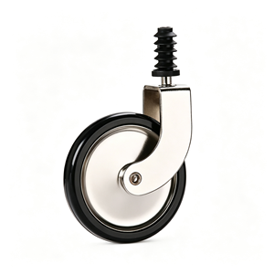 dual wheel caster low profile compact design tight clearance under equipment extra stability load spread - Product Image 4