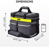 32L Oxford sacs isothermes 46 canettes grande capacité sac de glace étanche pour Camping en plein air bière transporter isolation thermique sacs de pique-nique