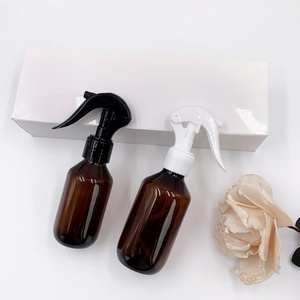 Botellas de Spray de Plástico Marrón de 500 ml, Botellas de Spray con Pulverizador de Niebla, Botellas Redondas de Plástico Ámbar con Tapa de Rosca Negra, Botellas de Spray para Habitaciones - Product Image 5