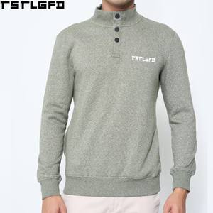 Sudadera de cuello alto estilo Old Money para hombre, de punto fino y peso pesado, fabricada a medida, venta al por mayor para fabricantes de ropa - Product Image 3