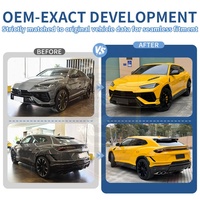 Pour Lamborghini Urus S Performante Bodykit diffuseur arrière lèvre toit becquet jupe latérale miroir couverture pare-chocs avant évent Kit de carrosserie