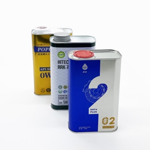 Lata Rectangular Hermética de 1L para Soldadura, Vacía, de Hojalata, con Logotipo Personalizado e Impresión Offset para Envasado de Aceite de Motor - Product Image 2
