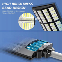Lampadaire Solaire LED Commercial Tout-en-un OEM ABS 1000W avec Contrôleur MPPT Étanche IP65 pour Éclairage Routier de Parcs Thème