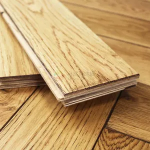 12 "parquet récupéré bois dur versailles chevrons large planche antique noyer français chêne blanc plancher de bois d'ingénierie