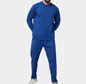 Trajes de chándal de Entrenamiento Personalizados en blanco de dos piezas ropa deportiva chándal ropa para hombres algodón liso deportes Jogger hombres chándal conjunto - Product Image 1
