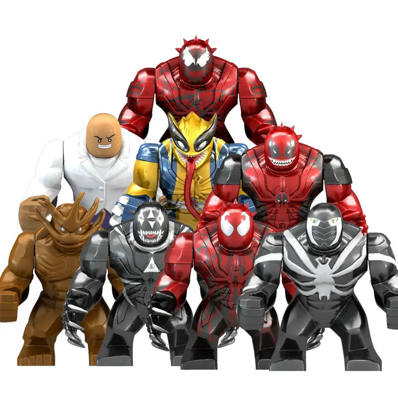 PG8139 7cm Big Size Super Heroes Series Venom Riot Destroyer Loki Building Blocks Characters Figures Model Kids Toys