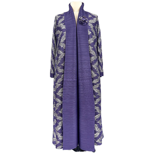 Jubah Pour Femme Miyake lipit Les jubah Pour Femmes Gilded mantel kasual atasan gaun untuk wanita Arab ODM polos dicelup ukuran Plus - Product Image 1