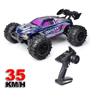 Carrinhos de brinquedo 16101 rápido, carros de brinquedo de alta velocidade 4x4, controle de rádio elétrico, modelo hobby, engatinhador, 35 km/h, 4wd rc, caminhão truggy 2.4, 1/16