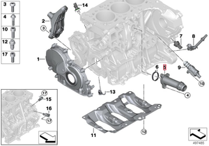 SHAKLON Thermostat-Baugruppe 108 ° Kühlteile für BMW N20 <span class=keywords><strong>N26</strong></span> Motor OE-Spezifikation Komplett mit Gehäuse Direktmontage - Product Image 6