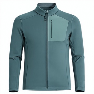 Pull polaire thermique à col montant pour homme, manches longues, doux, tricoté, avec fermeture éclair sur le devant, sportif, chaud, léger, décontracté, pour le printemps et le quotidien - Product Image 3