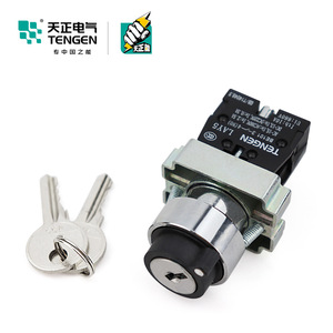 Tengen LAY5 Key Operated Rotary Switch 25A Lock Power <b>Conversion</b> XB2 NP2 BG21 Normally Open 33 Position - Product Image 2