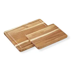 Juego de tabla de cortar de madera de acacia barato de venta superior