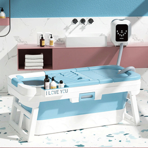 <span class=keywords><strong>Baignoire</strong></span> autoportante <span class=keywords><strong>pliable</strong></span> grande taille avec couvercle, logo personnalisé, en plastique - Product Image 3