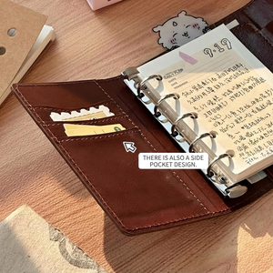 Cuaderno Personalizado M5 para Estudiantes con Páginas Internas Reemplazables, Anillas, Logotipo Personalizado, Color, Regalo de Viaje, Diario con Aspecto de Cuero - Product Image 1