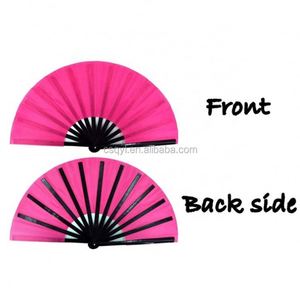 Abanico Plegable de Bambú Personalizado con Logotipo 2025, 33 cm, Colorido, Publicitario, DIY, Regalo Promocional - Product Image 4