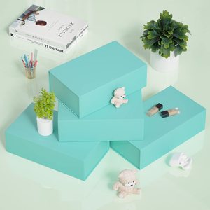 Scatola regalo pieghevole con Logo personalizzato per piccole imprese di lusso con scatola di imballaggio in carta magnetica pieghevole magnetica - Product Image 4