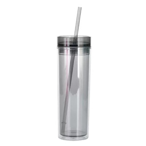 16oz Personalized Acrylic <strong>Tumbler</strong> <strong>With</strong> <strong>Straw</strong> Insulated Double Wall Acrylic Skinny <strong>Tumbler</strong> <strong>Cups</strong> <strong>With</strong> Plastic Lid and <strong>Straw</strong> - Product Image 6