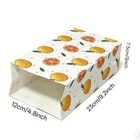 Sac à emporter personnalisé en papier kraft écologique et recyclable, à fond carré, résistant à l'huile, pour sandwichs, barbecues et burgers