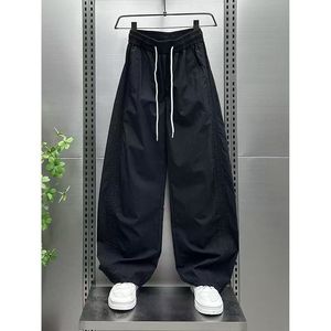 Pantaloni sportivi casual da uomo a gamba dritta con inserti, leggeri, estivi, a righe, con taglio curvo, vestibilità ampia, di tendenza - Product Image 3