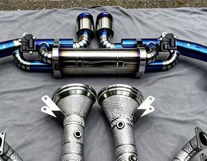 ท่อไอเสียแคทแบ็ก DZ Custom ผลิตจากไทเทเนียมอัลลอย สำหรับรถ Porsche 911 992 996 GT3 Turbo <span class=keywords><strong>S</strong></span> <span class=keywords><strong>Carrera</strong></span> 3.0T ขัดเงาแบบ Mirror Polished ทนความร้อนสูง ด้วยเทคนิคการเชื่อมแบบ TIG - Product Image 1