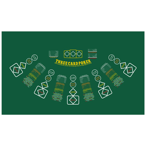 Tapete de Terciopelo para Póker de Casino, 1400*2400 mm, Resistente al Agua, Ignífugo, Personalizado, para 5 Jugadores, 3 Cartas, Venta al Por Mayor - Product Image 2