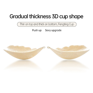 Nuovo pizzo a spessore graduale a forma di coppa 3D <span class=keywords><strong>Push</strong></span>-<span class=keywords><strong>Up</strong></span> traspirante reggiseno invisibile impermeabile riutilizzabile schienale due utilizzo copertura per capezzolo - Product Image 5