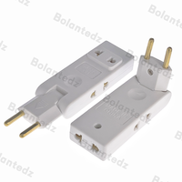Adaptateur de prise électrique murale 4 en 1, prise européenne, adaptateur de prise à 180 degrés, adaptateur de voyage Mexique Canada, convertisseur d'alimentation portable